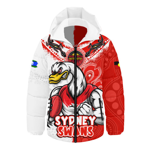 Sydney Swans Hooded Padded Jacket NAIDOC Week One Spirit One Pride