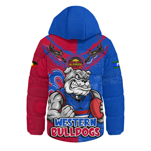 Western Bulldogs Hooded Padded Jacket NAIDOC Week One Spirit One Pride