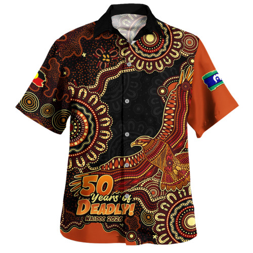Indigenous Australian Aboriginal Hawaiian Shirt Naidoc Eagle Spirit Of Country
