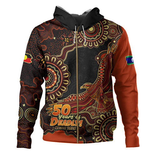 Indigenous Australian Aboriginal Hoodie Naidoc Eagle Spirit Of Country