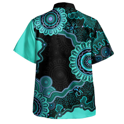 Indigenous Australian Aboriginal Hawaiian Shirt Connected By Flow And Spirit
