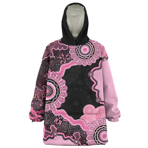 Indigenous Australian Aboriginal Snug Hoodie Connected By Flow And Spirit