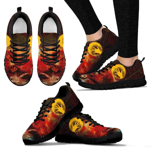 Australia Aboriginal Sneaker - Indigenous Flag Hand Art Australia Aboriginal Sneaker - Indigenous Flag Hand Art