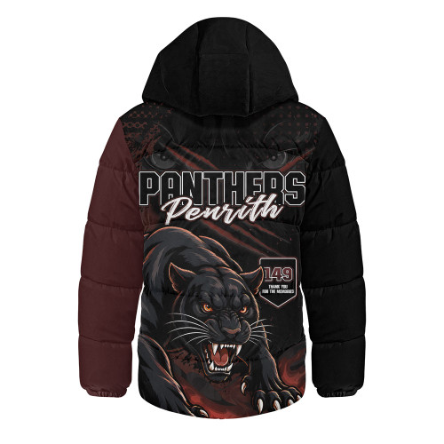 Penrith Panthers Hooded Padded Jacket Honouring 60 Seasons Of Fierce Legacy