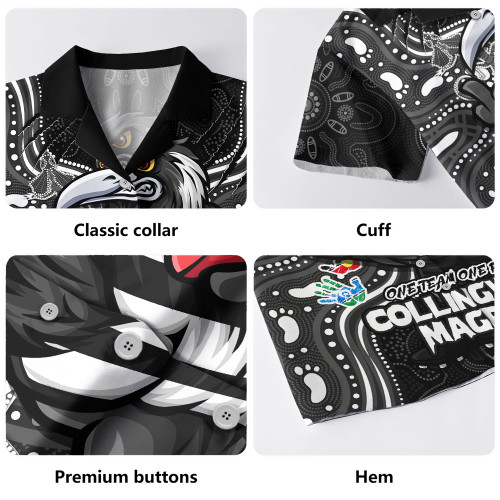 Collingwood Hawaiian Shirt One Team One Fight