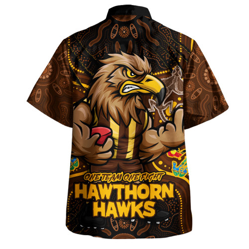 Hawthorn Hawaiian Shirt One Team One Fight