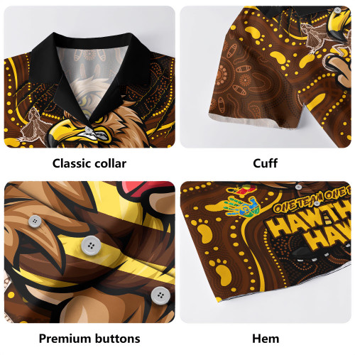 Hawthorn Hawaiian Shirt One Team One Fight