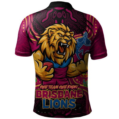 Brisbane Lions Polo Shirt One Team One Fight