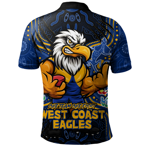 West Coast Eagles Polo Shirt One Team One Fight