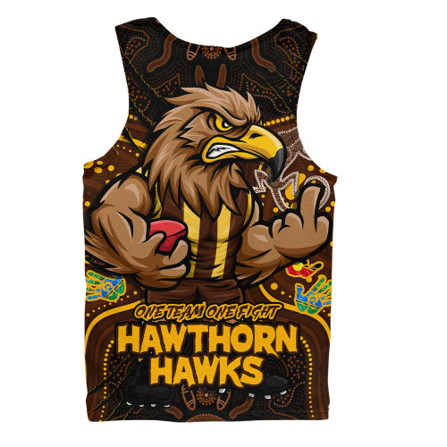 Hawthorn Men Singlet One Team One Fight