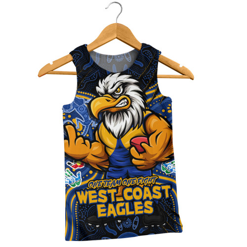 West Coast Eagles Men Singlet One Team One Fight