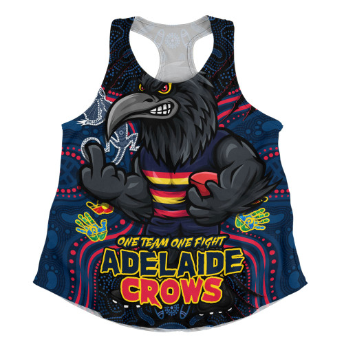 Adelaide Crows Women Racerback Singlet One Team One Fight