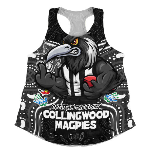 Collingwood Women Racerback Singlet One Team One Fight