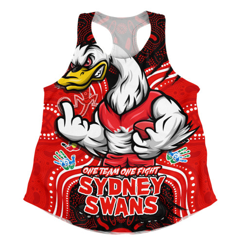 Sydney Swans Women Racerback Singlet One Team One Fight
