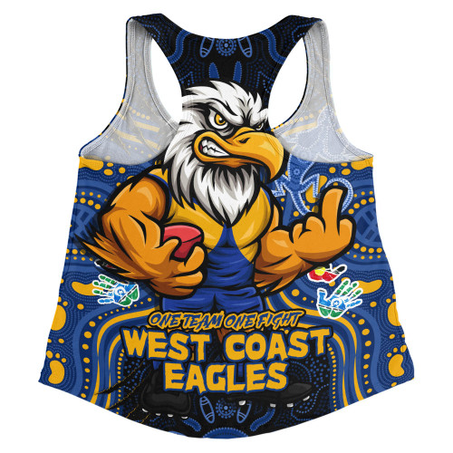 West Coast Eagles Women Racerback Singlet One Team One Fight