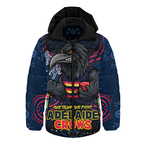 Adelaide Crows Hooded Padded Jacket One Team One Fight