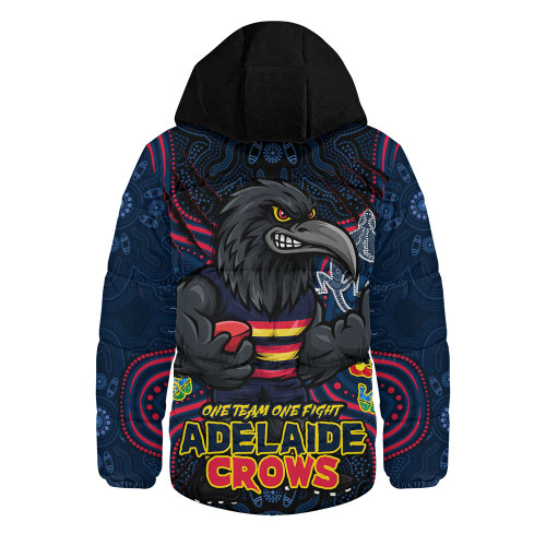 Adelaide Crows Hooded Padded Jacket One Team One Fight