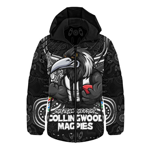 Collingwood Hooded Padded Jacket One Team One Fight