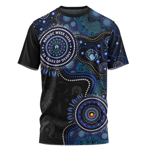 Indigenous Australian Aboriginal T-Shirt Naidoc Week Spirit Connection Through Sea Country