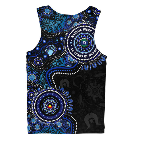 Indigenous Australian Aboriginal Men Singlet Naidoc Week Spirit Connection Through Sea Country