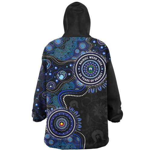 Indigenous Australian Aboriginal Snug Hoodie Naidoc Week Spirit Connection Through Sea Country