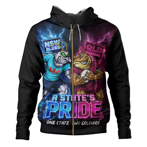 Queensland Maroons Hoodie NSW Vs QLD State Pride Clash