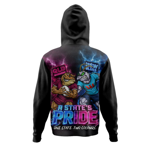 Queensland Maroons Hoodie NSW Vs QLD State Pride Clash