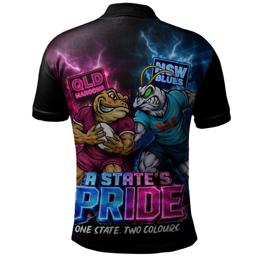 Queensland Maroons Polo Shirt NSW Vs QLD State Pride Clash