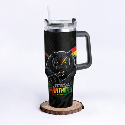 Penrith Panthers 40oz Tumbler Breaking Limits Through 60 Seasons