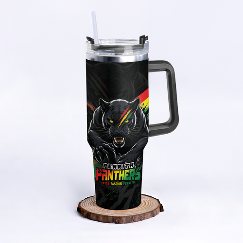 Penrith Panthers 40oz Tumbler Breaking Limits Through 60 Seasons