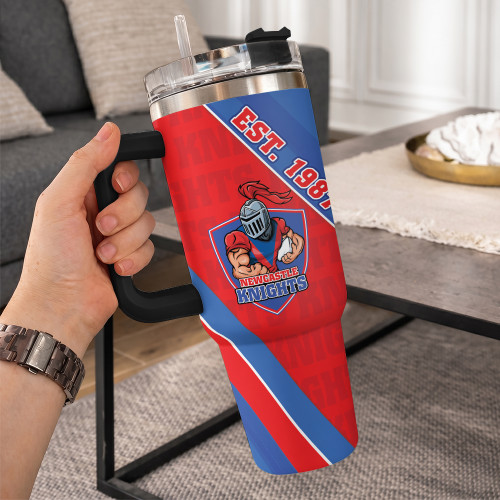 Newcastle Knights 40oz Tumbler Breaking Through Limits With Every Line