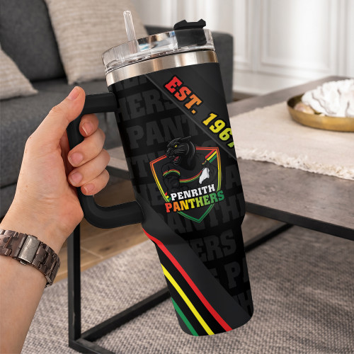 Penrith Panthers 40oz Tumbler Breaking Through Limits With Every Line