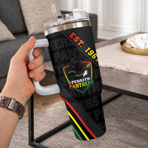 Penrith Panthers 40oz Tumbler Breaking Through Limits With Every Line