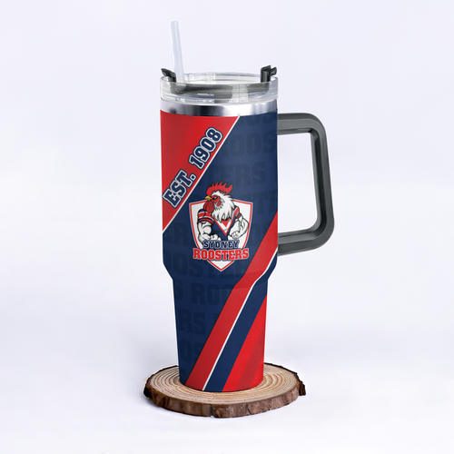 Sydney Roosters 40oz Tumbler Breaking Through Limits With Every Line