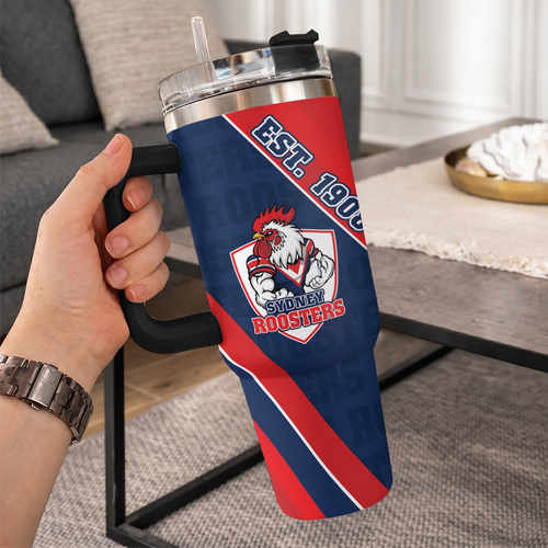 Sydney Roosters 40oz Tumbler Breaking Through Limits With Every Line