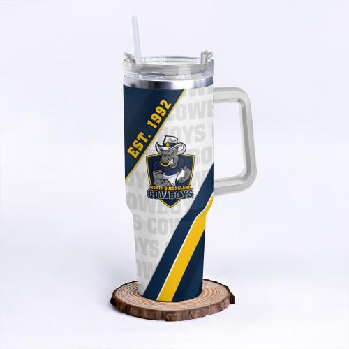 North Queensland Cowboys 40oz Tumbler Breaking Through Limits With Every Line