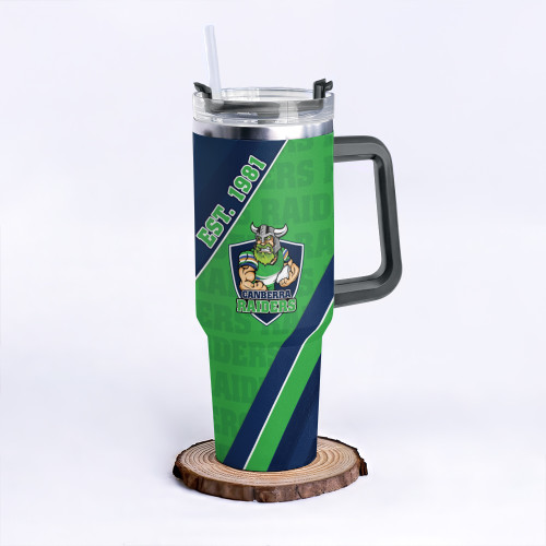 Canberra Raiders 40oz Tumbler Breaking Through Limits With Every Line