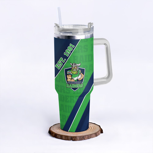 Canberra Raiders 40oz Tumbler Breaking Through Limits With Every Line