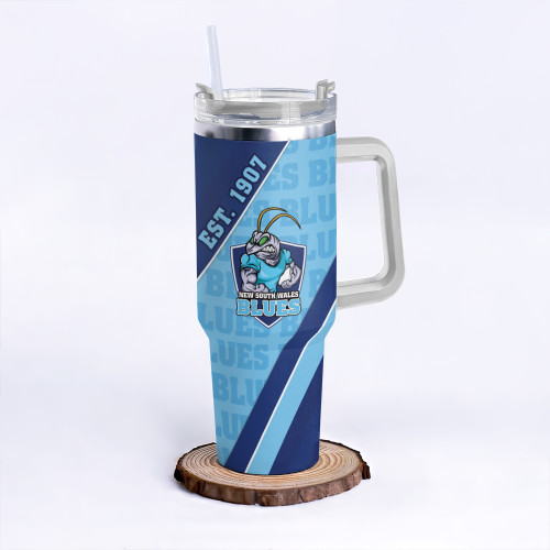 New South Wales Blues 40oz Tumbler Breaking Through Limits With Every Line