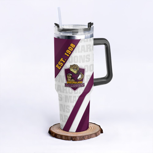 Queensland Maroons 40oz Tumbler Breaking Through Limits With Every Line