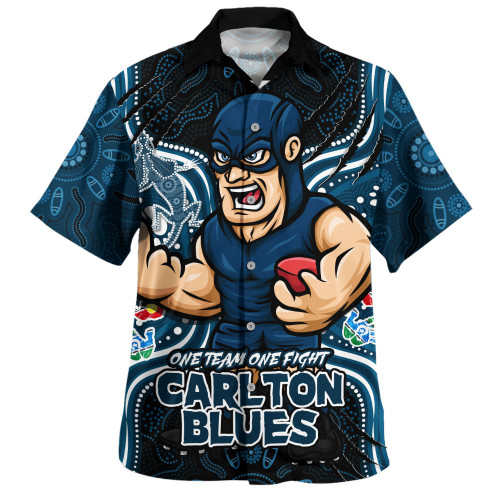 Carlton Hawaiian Shirt One Team One Fight