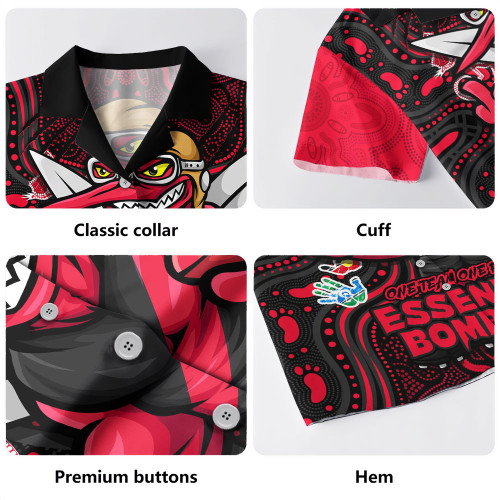 Essendon Hawaiian Shirt One Team One Fight
