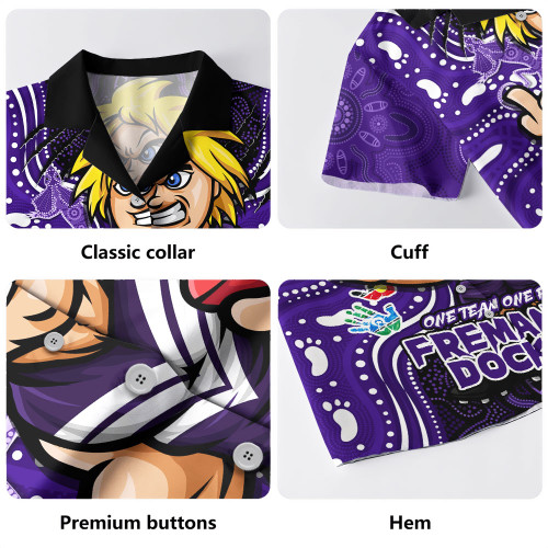 Fremantle Hawaiian Shirt One Team One Fight