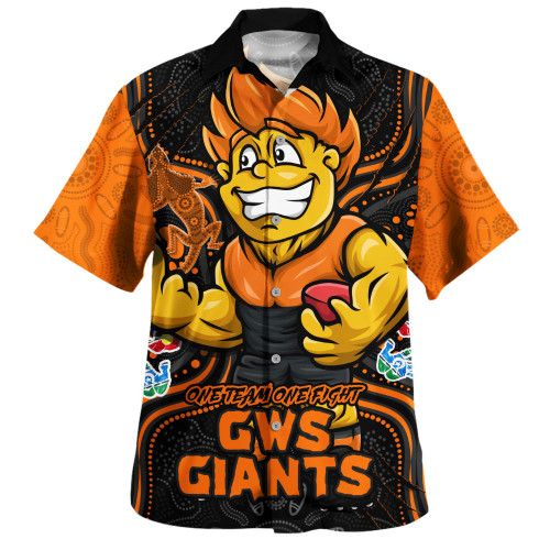 GWS GIANTS Hawaiian Shirt One Team One Fight