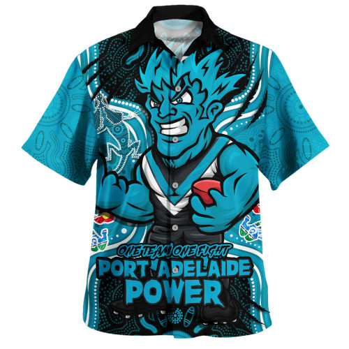 Port Adelaide Hawaiian Shirt One Team One Fight