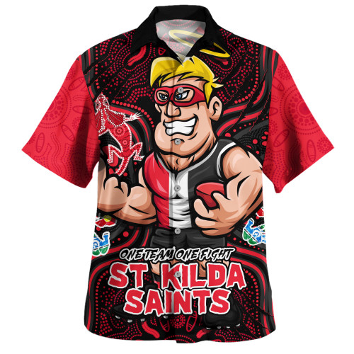 St Kilda Hawaiian Shirt One Team One Fight