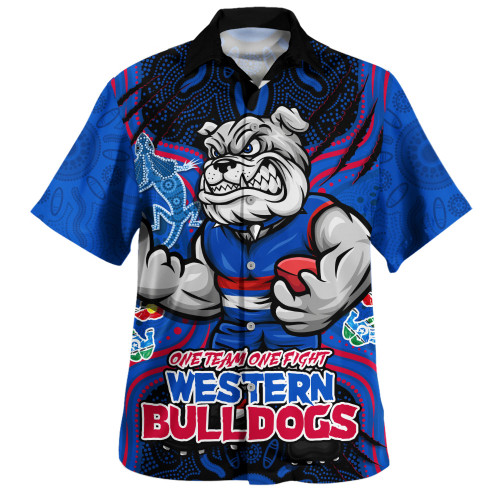 Western Bulldogs Hawaiian Shirt One Team One Fight