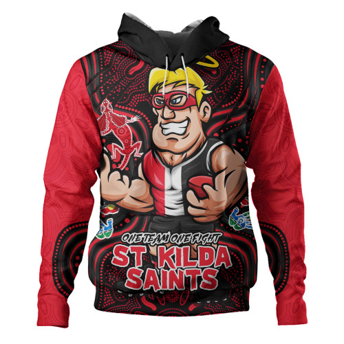 St Kilda Hoodie One Team One Fight