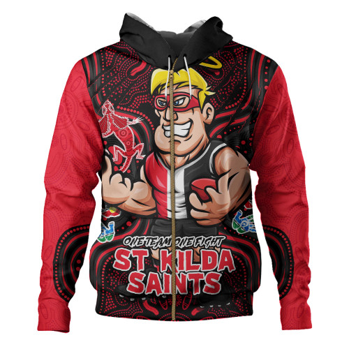 St Kilda Hoodie One Team One Fight