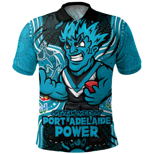 Port Adelaide Polo Shirt One Team One Fight